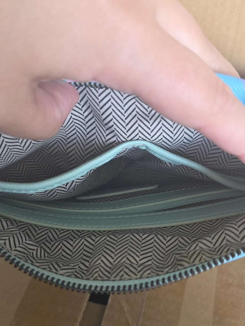 Steve Madden Pastel Chevron Wristlet Pouch
